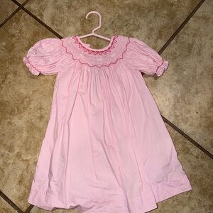 Little Girls Smocked Dress